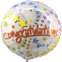 Heliumballon 
Congratulations